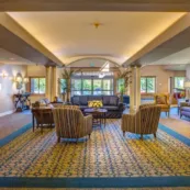 Chairs and couches in Artman lobby